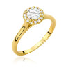 Pierścionek W550 Diament 0,50ct żółte złoto