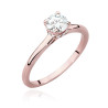 Pierścionek W547 Diament 0,50ct różowe złoto