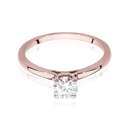 Pierścionek W547 Diament 0,50ct różowe złoto