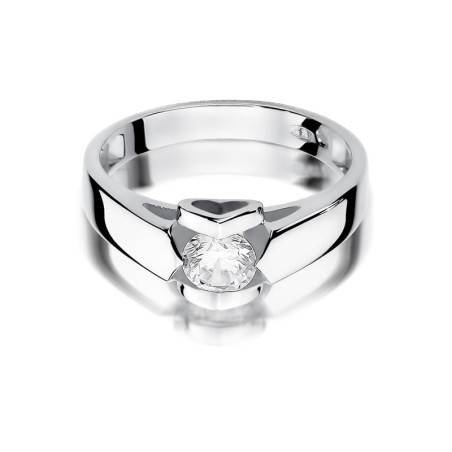 Pierścionek W320 Diament 0,50ct białe złoto