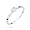 Pierścionek W579 Diament 0,15ct białe złoto