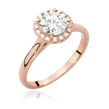Pierścionek W550 Diament 0,70ct różowe złoto