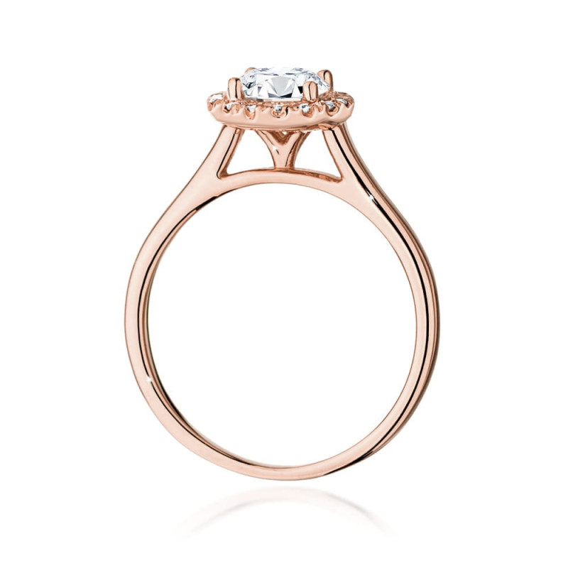 Pierścionek W550 Diament 0,70ct różowe złoto