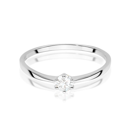 Pierścionek W579 Diament 0,20ct białe złoto