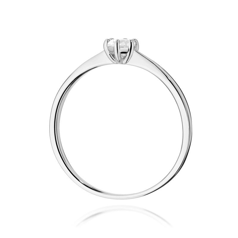 Pierścionek W579 Diament 0,20ct białe złoto