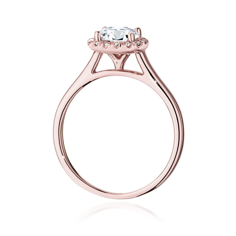 Pierścionek W550 Diament 1,00ct różowe złoto