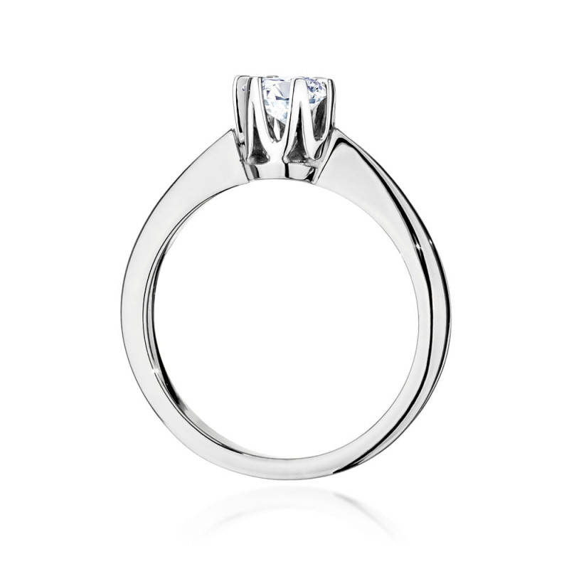 Pierścionek W220B Diament 0,50ct białe złoto