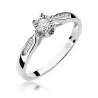 Pierścionek W328 Diament 0,08ct białe złoto