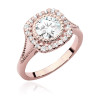 Pierścionek W552 Diament 0,70ct różowe złoto