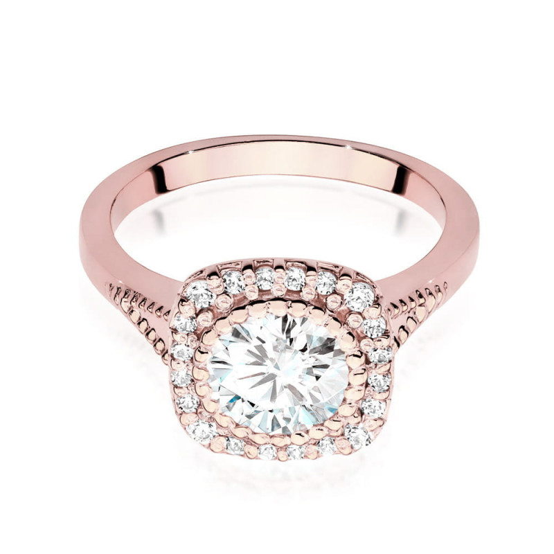 Pierścionek W552 Diament 1,00ct różowe złoto