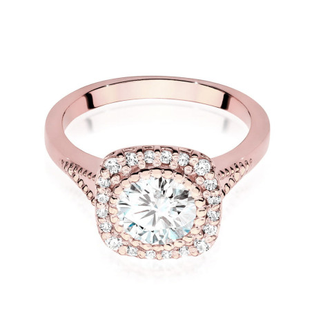Pierścionek W552 Diament 1,00ct różowe złoto