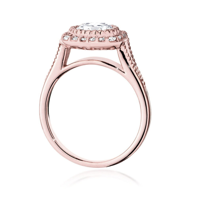 Pierścionek W552 Diament 1,00ct różowe złoto