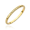 Pierścionek W0607 4 z diamentami żółte złoto