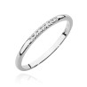 Pierścionek W0607 2 z diamentami białe złoto