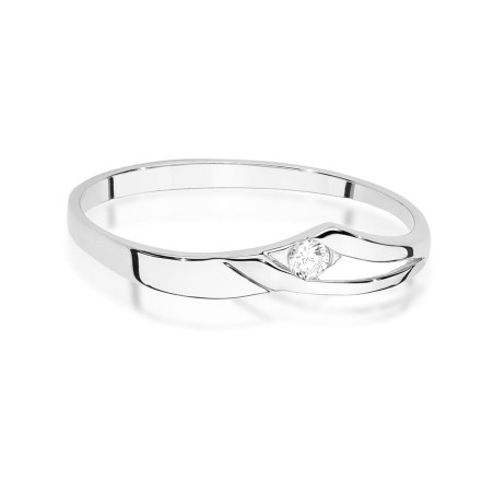 Pierścionek W0609 Diament 0,04ct białe złoto