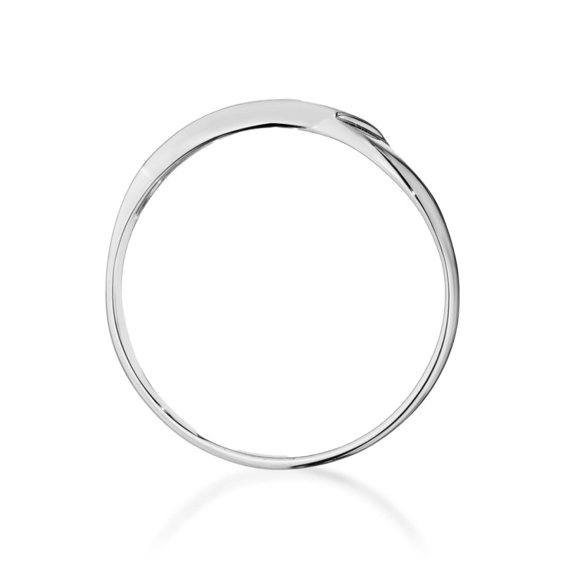 Pierścionek W0609 Diament 0,04ct białe złoto