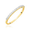 Pierścionek W0635 z diamentami żółte złoto