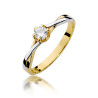 Pierścionek W340B Diament 0,20ct żółte złoto