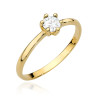 Pierścionek W496 Diament 0,30ct żółte złoto