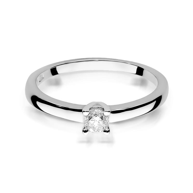 Pierścionek W292 Diament 0,25ct białe złoto