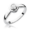 Pierścionek W294 Diament 0,30ct białe złoto
