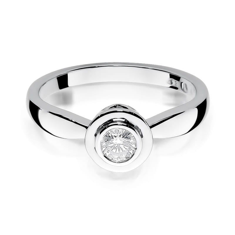 Pierścionek W294 Diament 0,30ct białe złoto