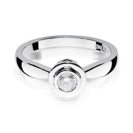 Pierścionek W294 Diament 0,30ct białe złoto