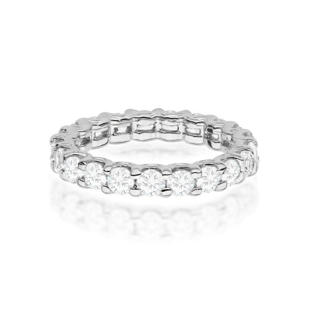 Pierścionek W0515 z diamentami białe złoto