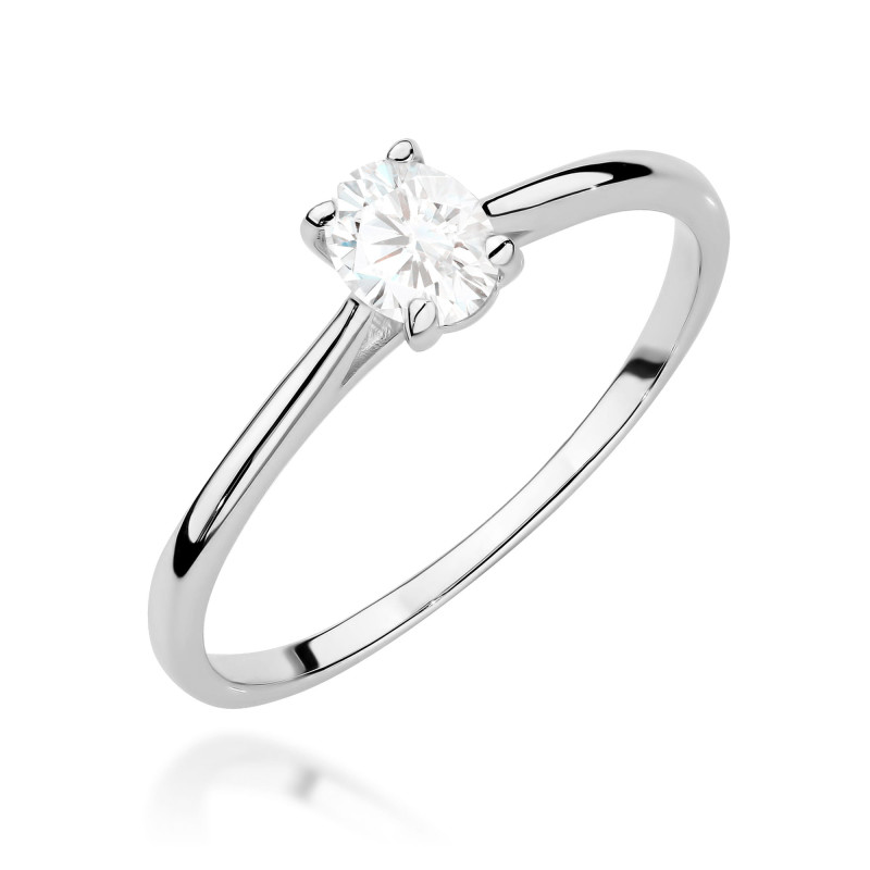 Pierścionek W0581 Diament 0,30ct białe złoto