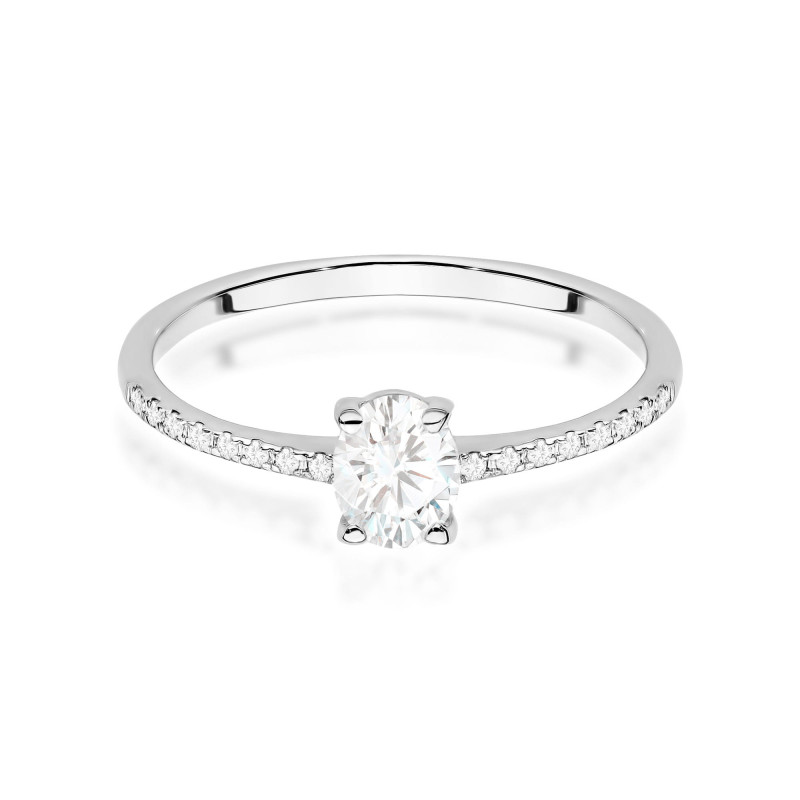Pierścionek W0582 Diament 0,30ct białe złoto