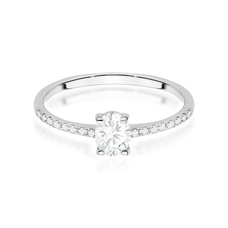 Pierścionek W0582 Diament 0,30ct białe złoto