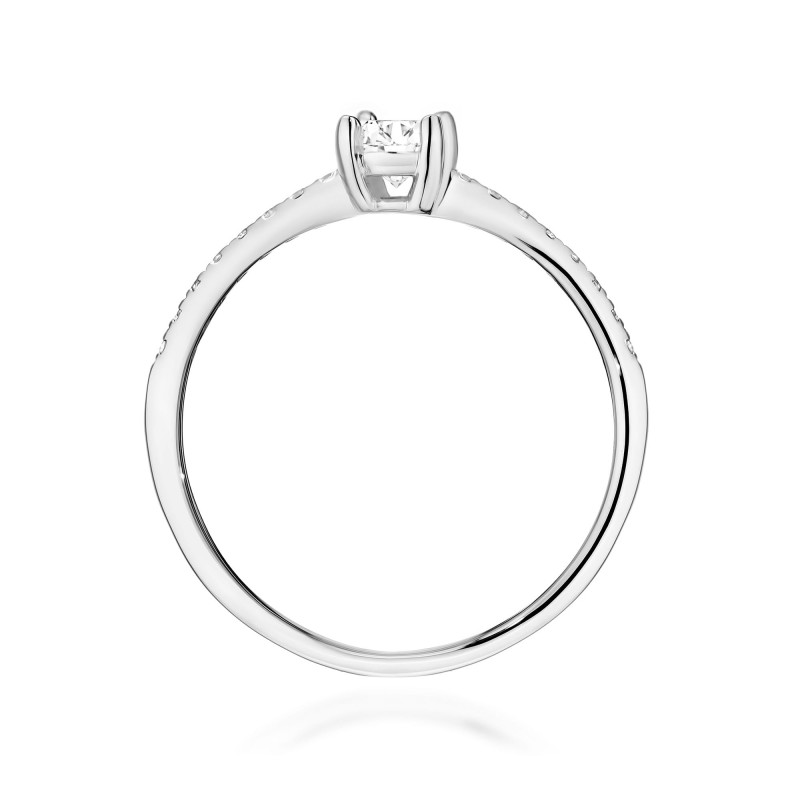 Pierścionek W0582 Diament 0,30ct białe złoto