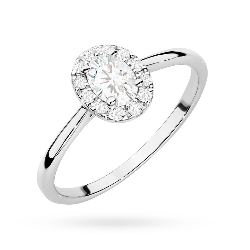 Pierścionek W0583 Diament 0,30ct białe złoto