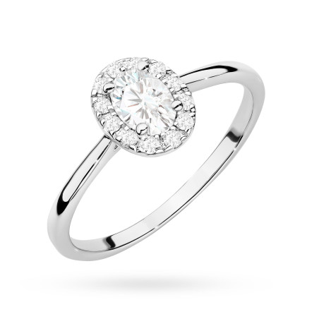 Pierścionek W0583 Diament 0,30ct białe złoto