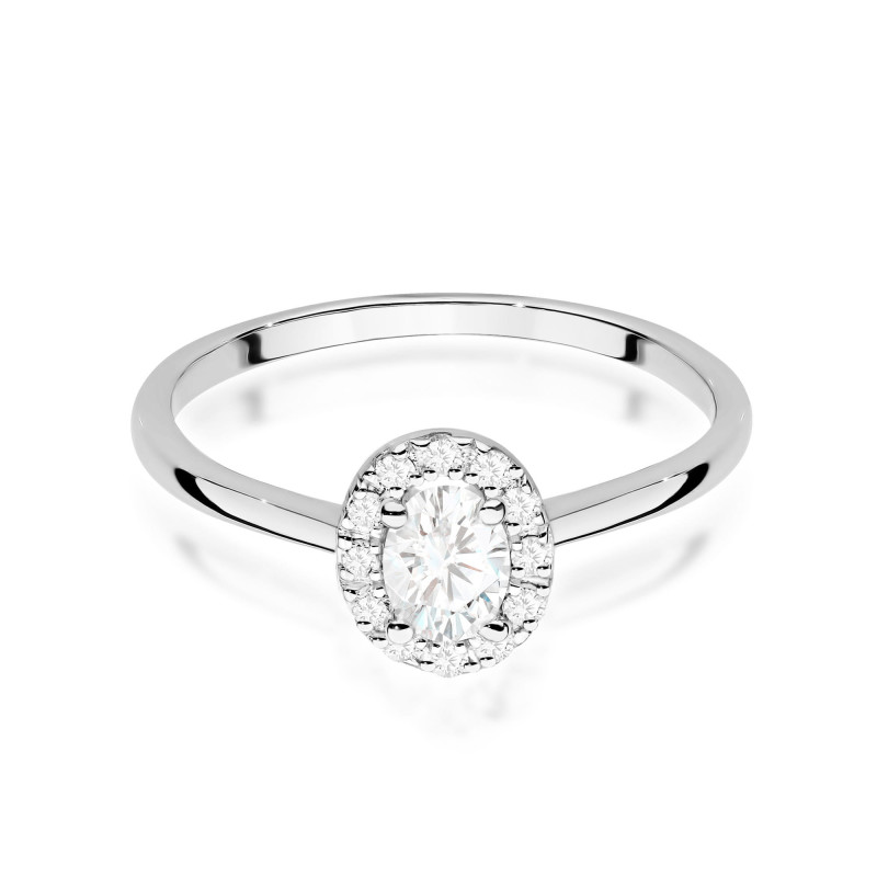 Pierścionek W0583 Diament 0,30ct białe złoto