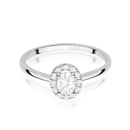 Pierścionek W0583 Diament 0,30ct białe złoto