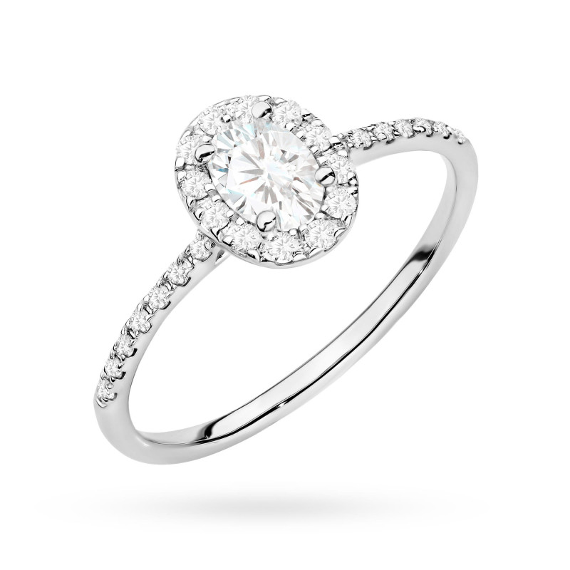 Pierścionek W0584 Diament 0,30ct białe złoto