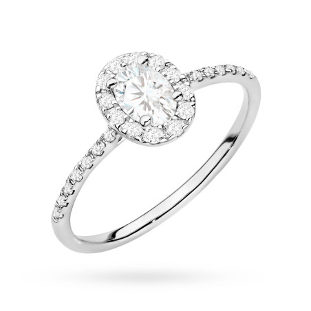Pierścionek W0584 Diament 0,30ct białe złoto