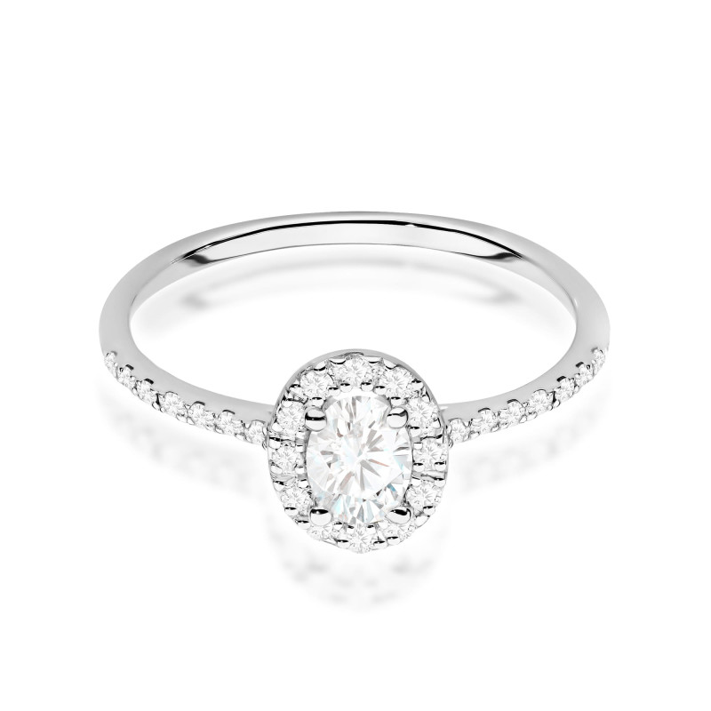 Pierścionek W0584 Diament 0,30ct białe złoto