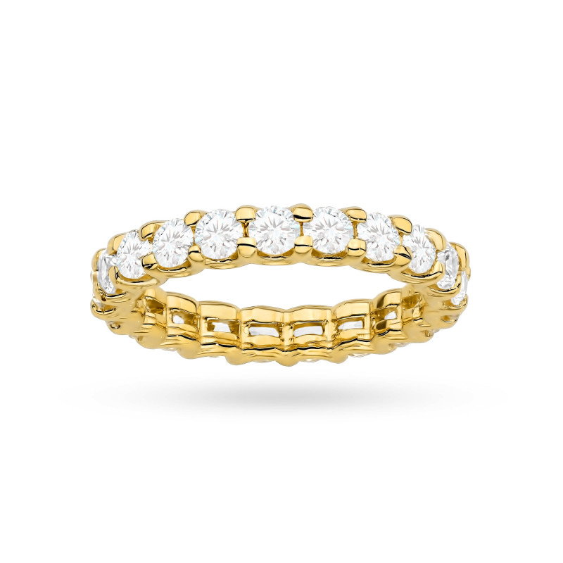Pierścionek W0515 z diamentami żółte złoto
