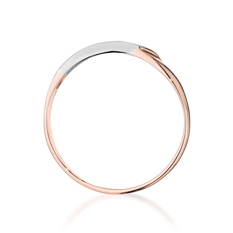 Pierścionek W0609 Diament 0,04ct różowe złoto