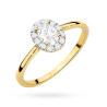 Pierścionek W0583 Diament 0,30ct żółte złoto