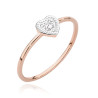 Pierścionek W0642 Diament 0,02ct różowe złoto