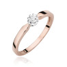 Pierścionek W450 Diament 0,08ct różowe złoto