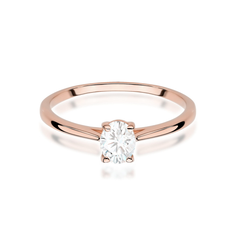 Pierścionek W0581 Diament 0,30ct różowe złoto