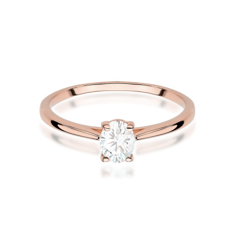 Pierścionek W0581 Diament 0,30ct różowe złoto