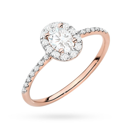 Pierścionek W0584 Diament 0,30ct różowe złoto