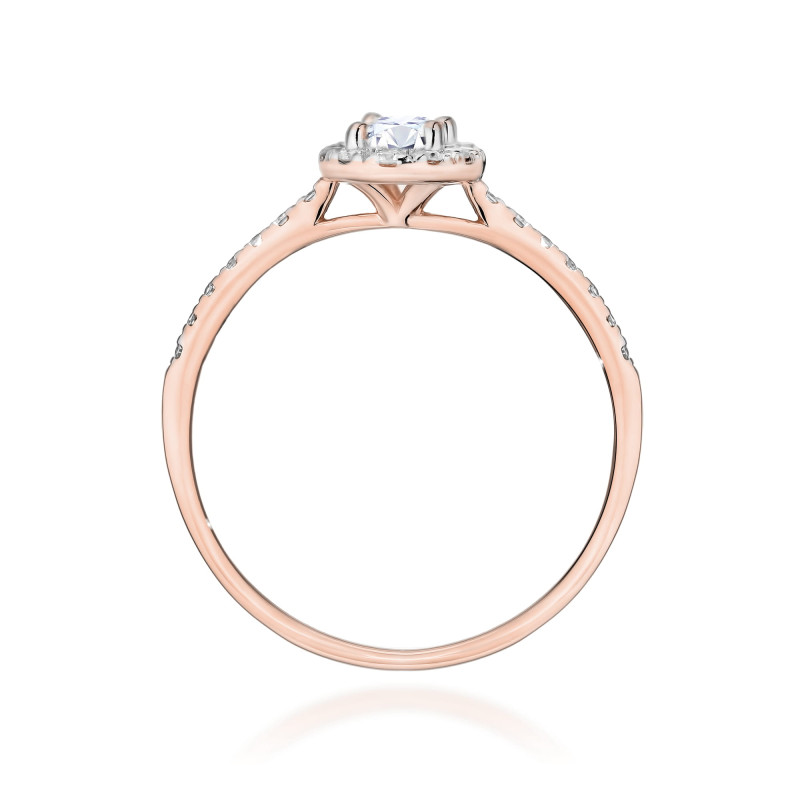 Pierścionek W0584 Diament 0,30ct różowe złoto
