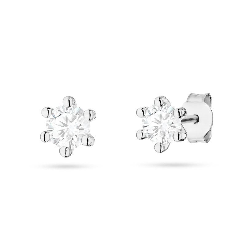 Kolczyki K0222 Diament Laboratoryjny 2 x 0,30ct białe złoto