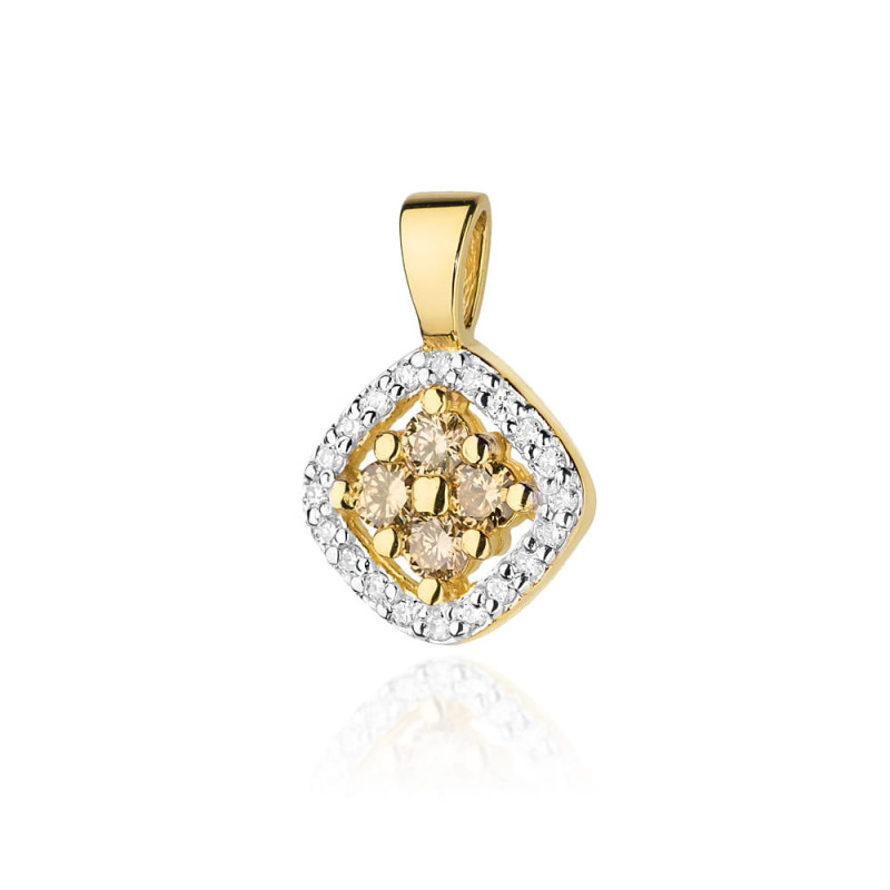 "Zawieszka Z441 z diamentami żółte złoto - elegancki dodatek od D